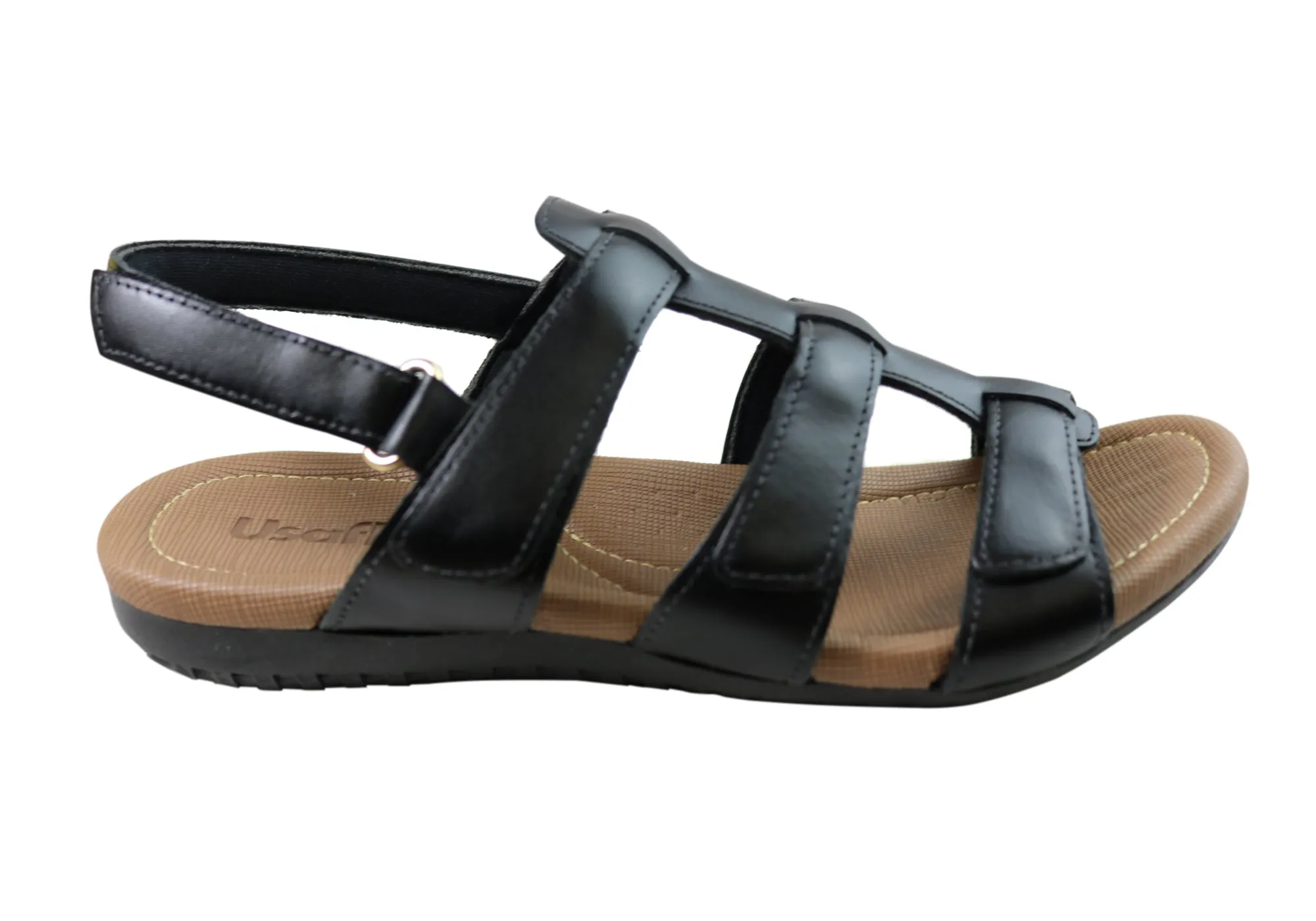 Usaflex Lani Damen Komfort Sandalen mit Polsterung aus Leder, hergestellt in Brasilien Usaflex Schuhe