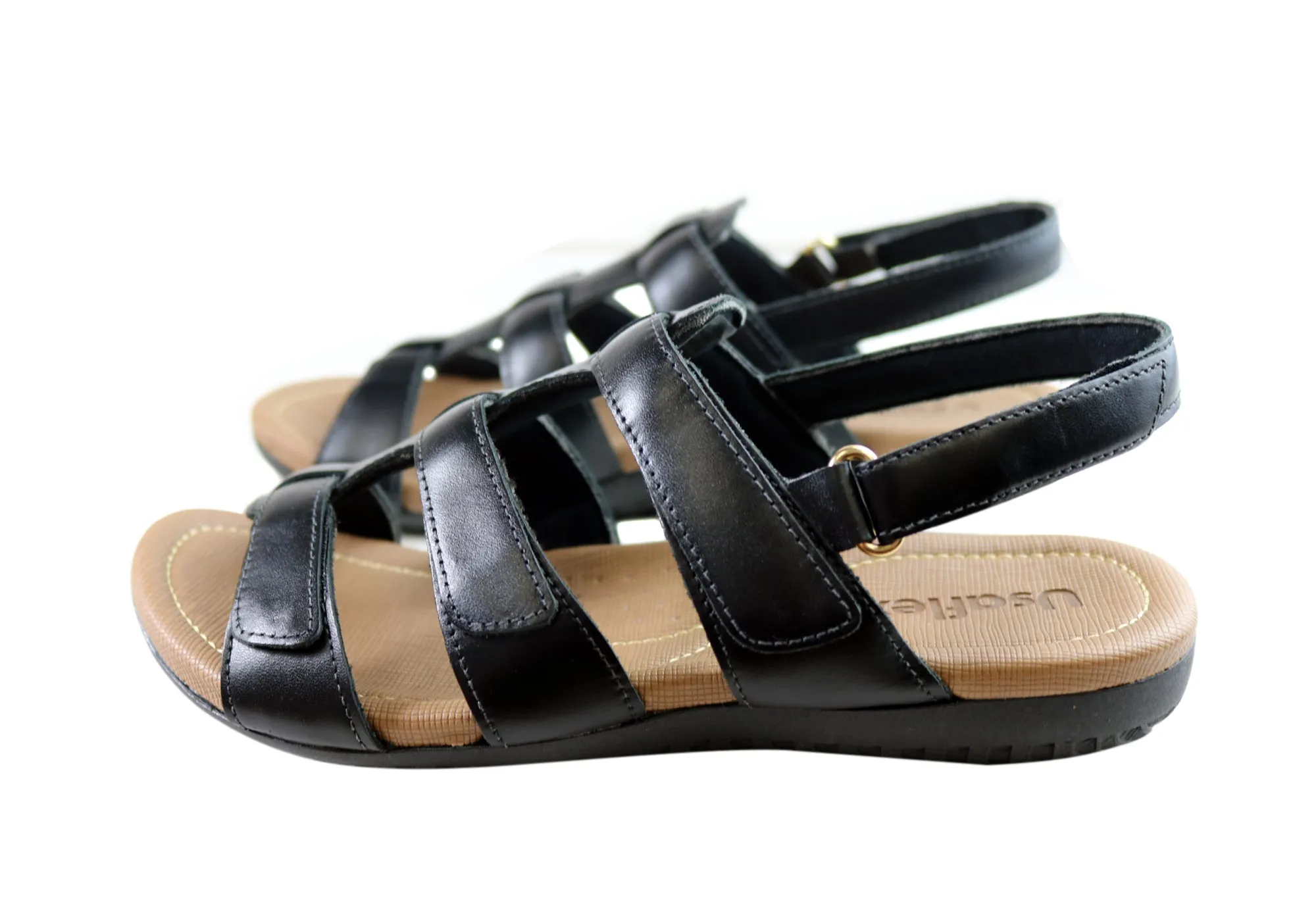 Usaflex Lani Damen Komfort Sandalen mit Polsterung aus Leder, hergestellt in Brasilien Usaflex Schuhe