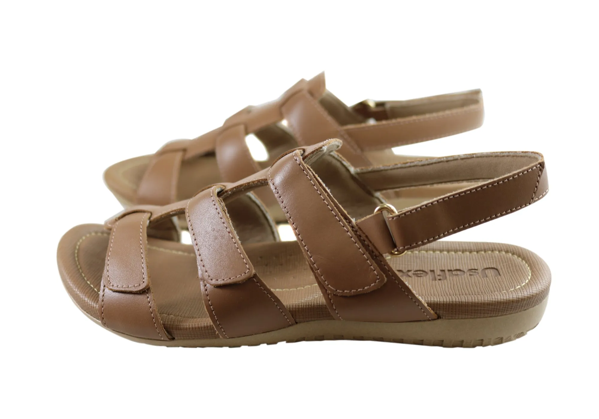 Usaflex Lani Damen Komfort Sandalen mit Polsterung aus Leder, hergestellt in Brasilien Usaflex Schuhe