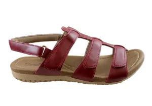 Usaflex Lani Damen Komfort Sandalen mit Polsterung aus Leder, hergestellt in Brasilien Usaflex Schuhe