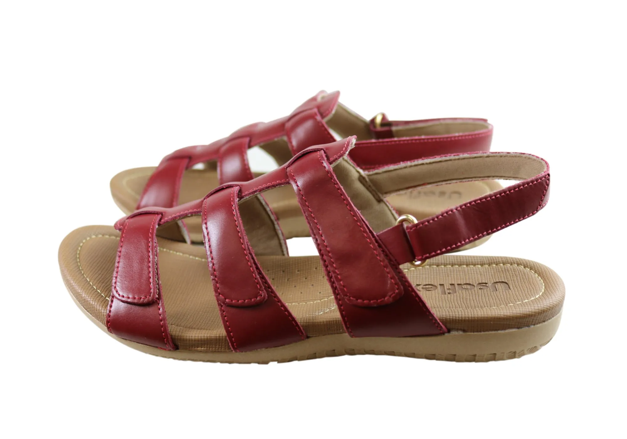 Usaflex Lani Damen Komfort Sandalen mit Polsterung aus Leder, hergestellt in Brasilien Usaflex Schuhe