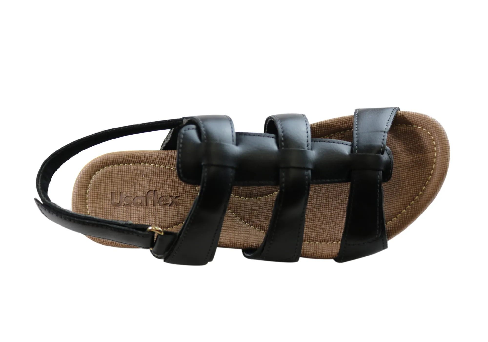 Usaflex Lani Damen Komfort Sandalen mit Polsterung aus Leder, hergestellt in Brasilien Usaflex Schuhe