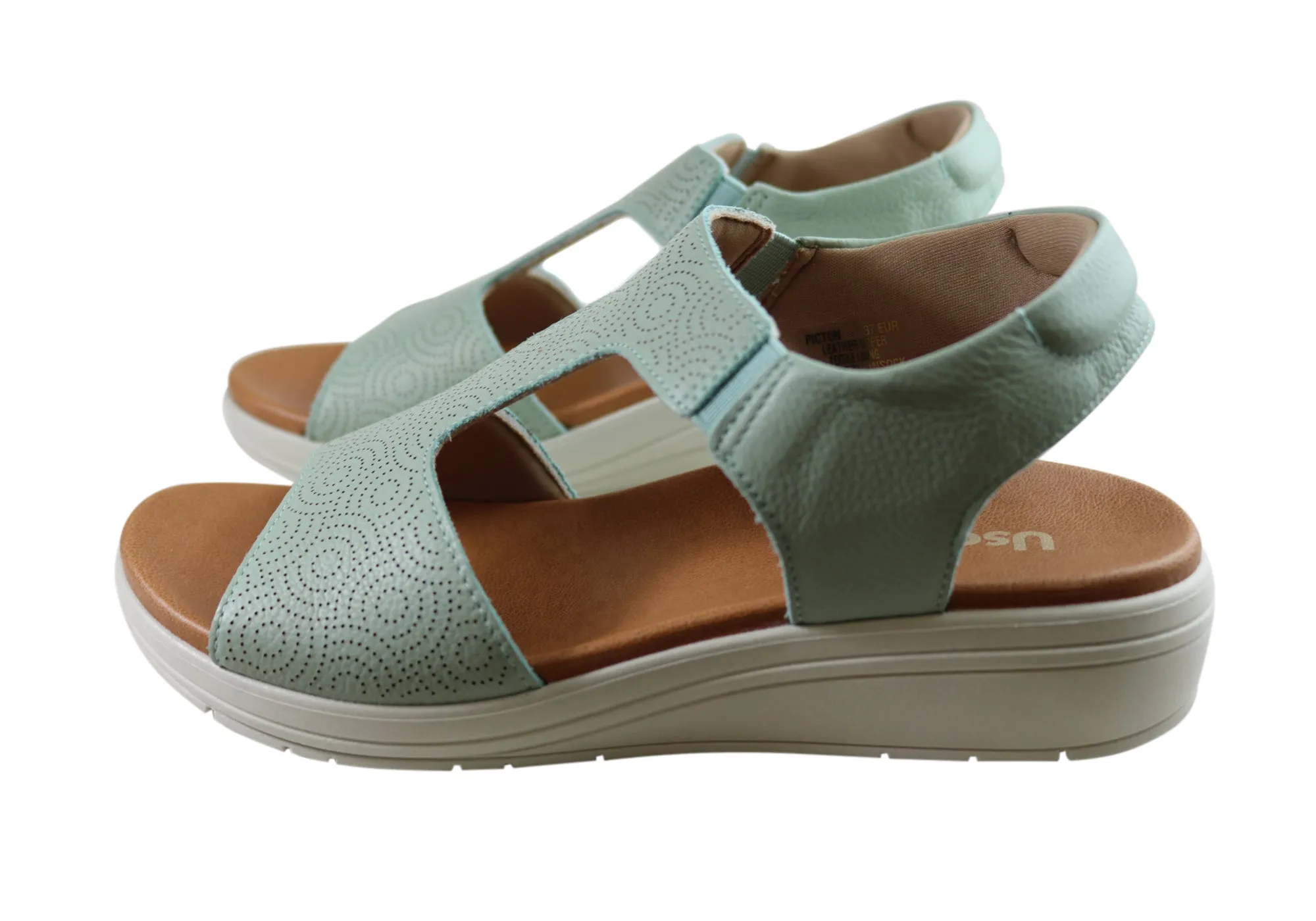 Usaflex Picton Damen Bequeme Ledersandalen Hergestellt In Brasilien Usaflex Schuhe