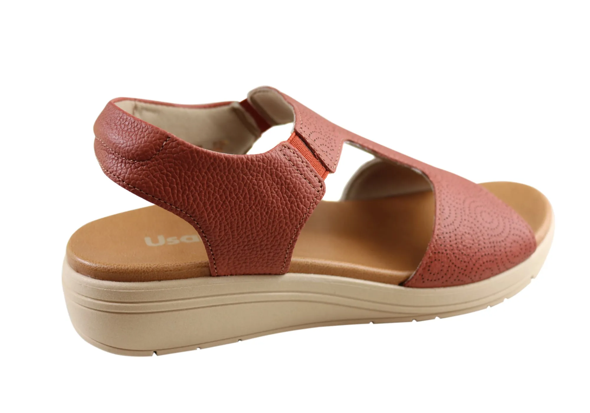 Usaflex Picton Damen Bequeme Ledersandalen Hergestellt In Brasilien Usaflex Schuhe