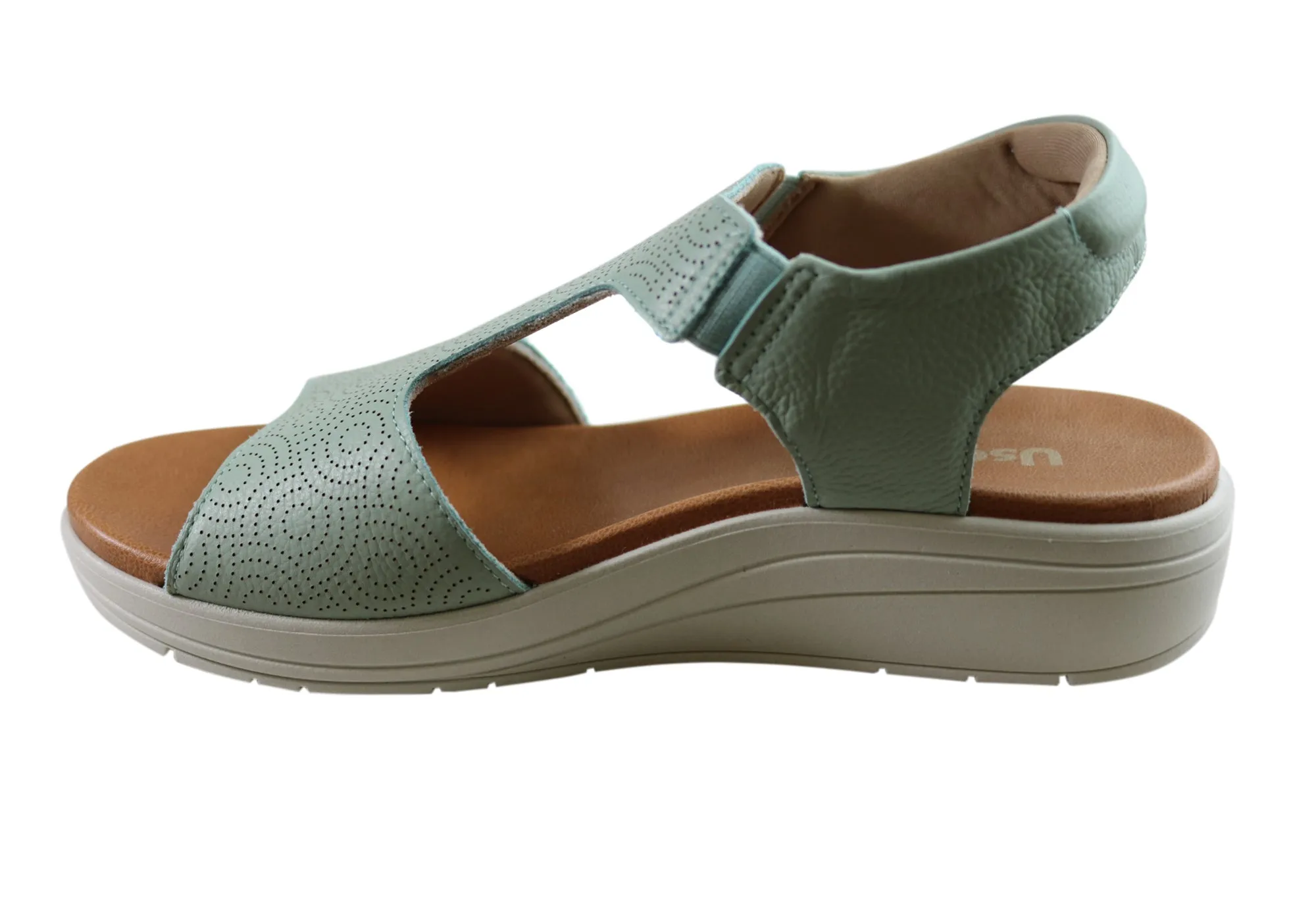 Usaflex Picton Damen Bequeme Ledersandalen Hergestellt In Brasilien Usaflex Schuhe