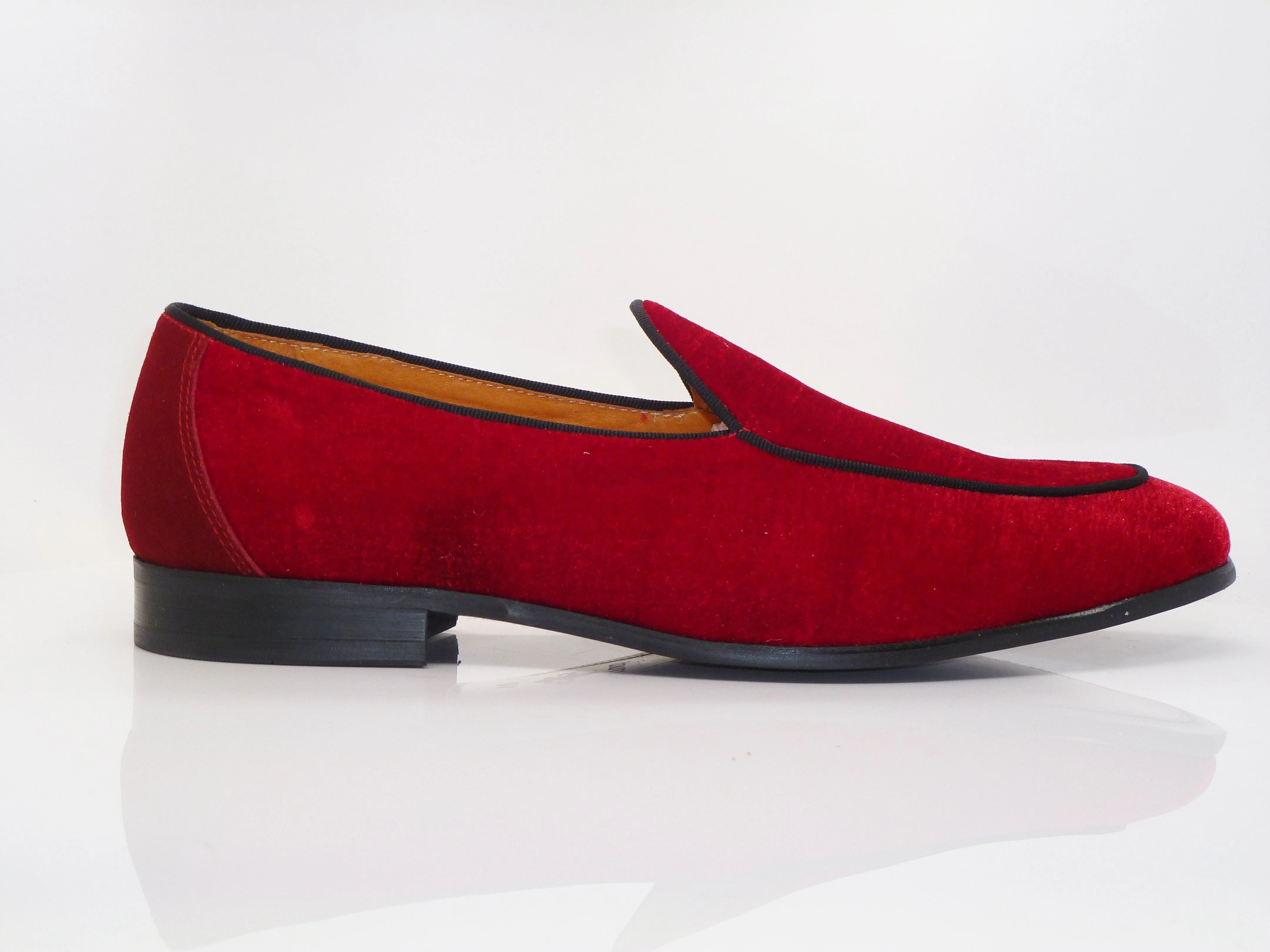 Samt Loafer Formal Rot