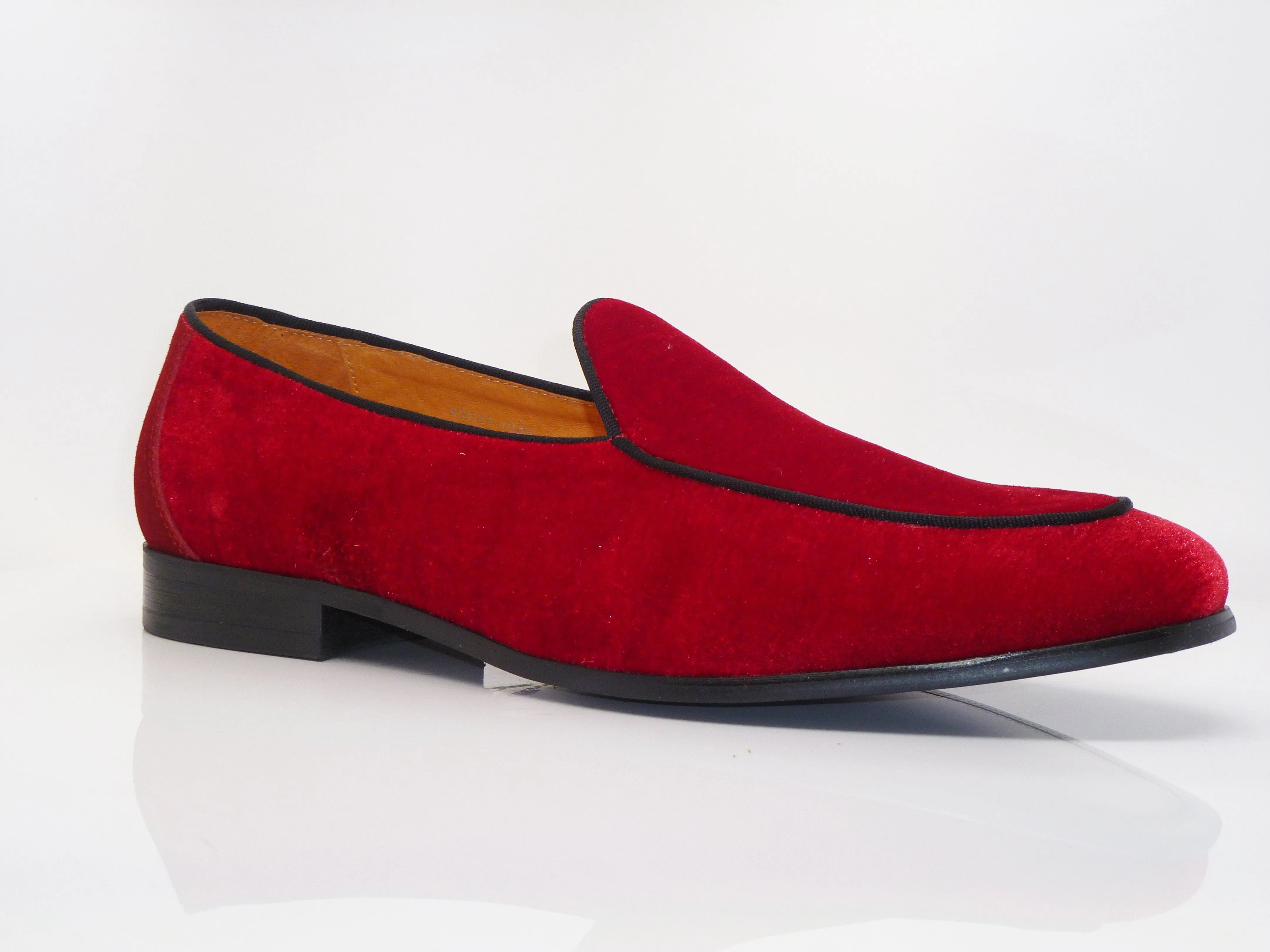 Samt Loafer Formal Rot