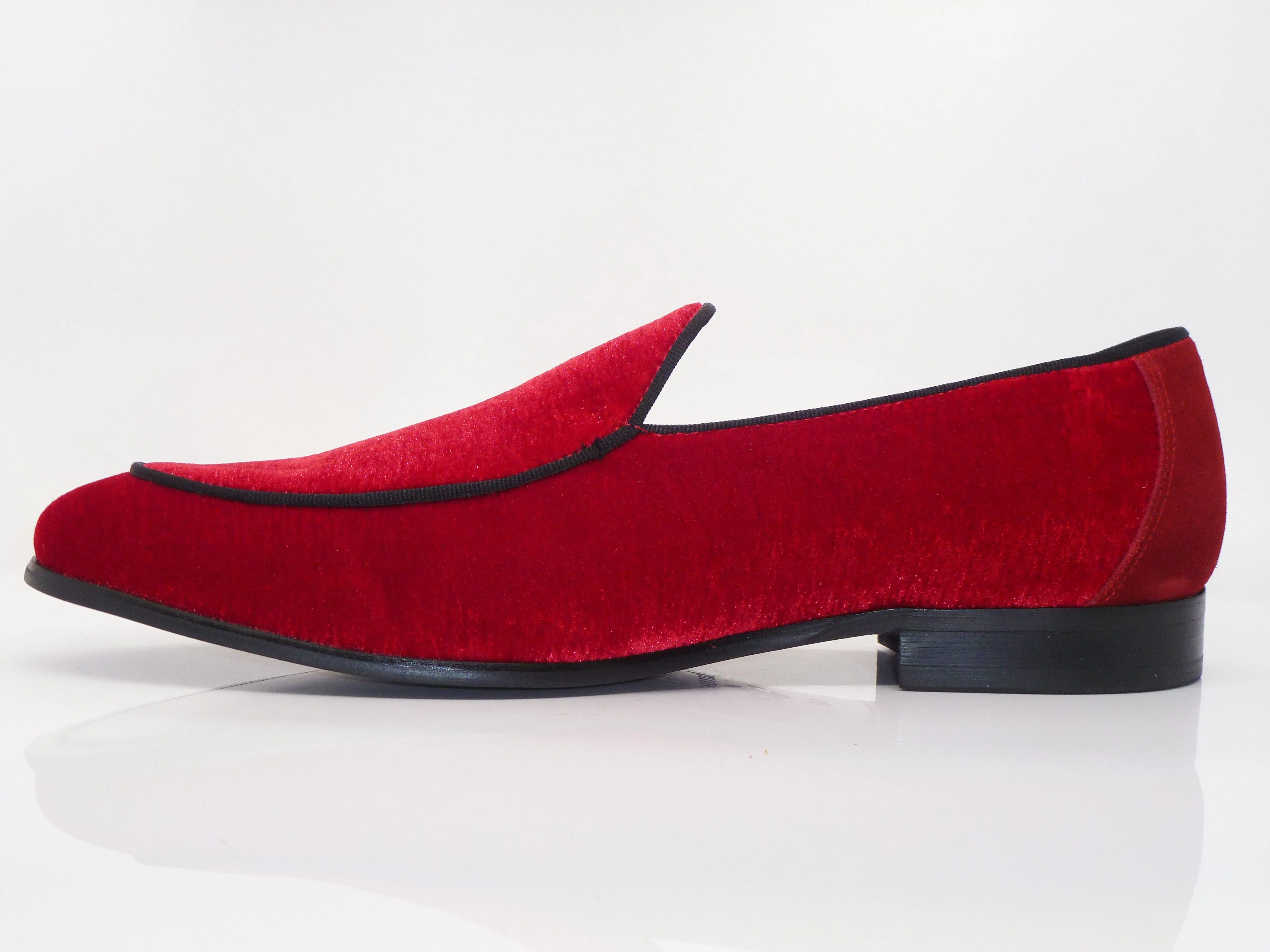Samt Loafer Formal Rot