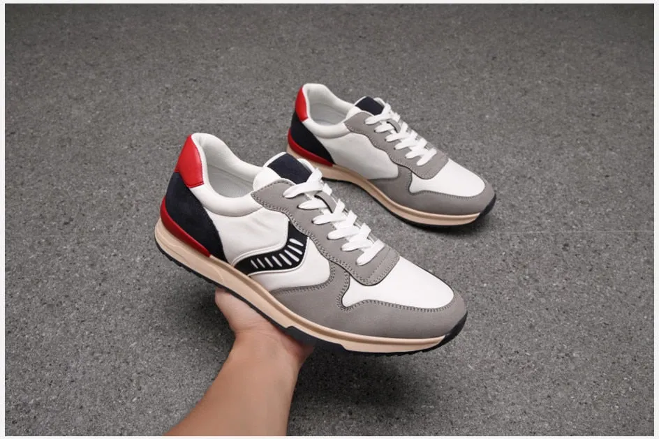 West Louis™ Amerikanische Style Leder Sportschuhe