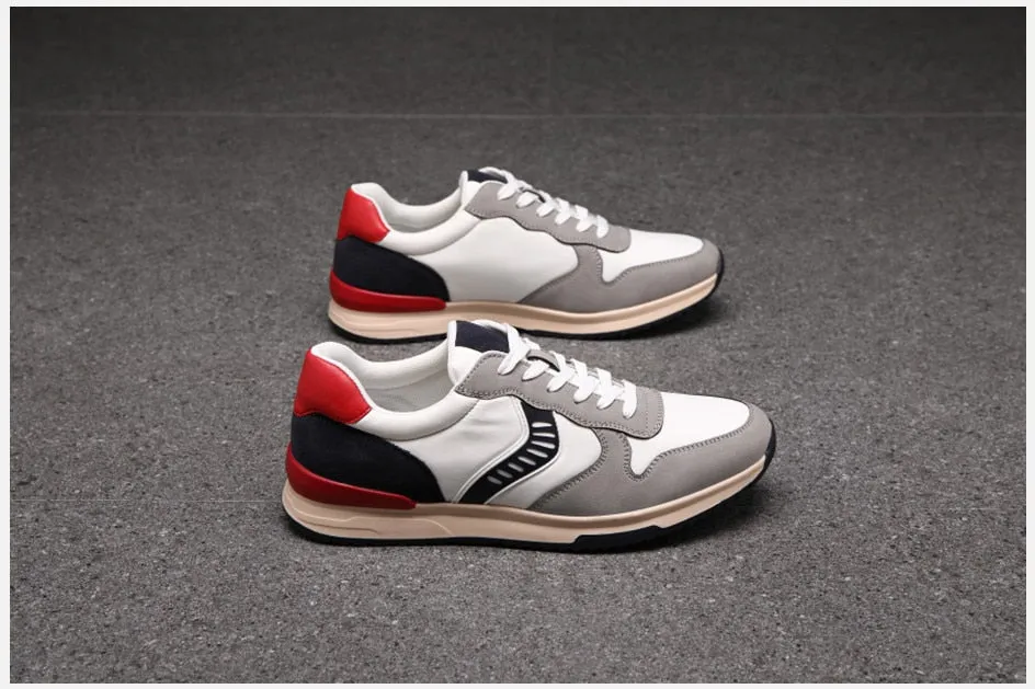 West Louis™ Amerikanische Style Leder Sportschuhe