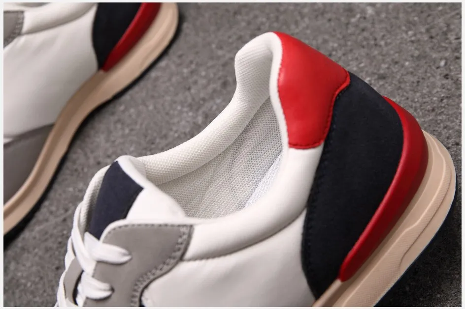 West Louis™ Amerikanische Style Leder Sportschuhe