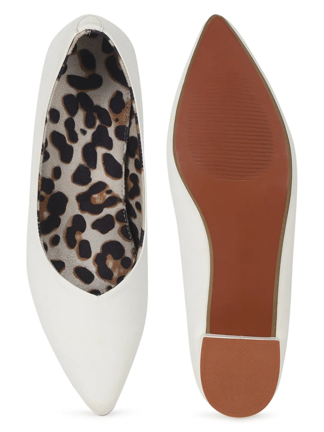 Weiße PU Block-Slip-Sandalen (TC-SLC-1180-WHT)