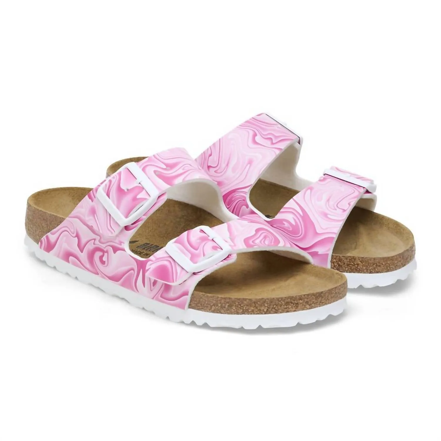 Arizona Birk-Flor Sandalen für Damen in Rosa Marmor