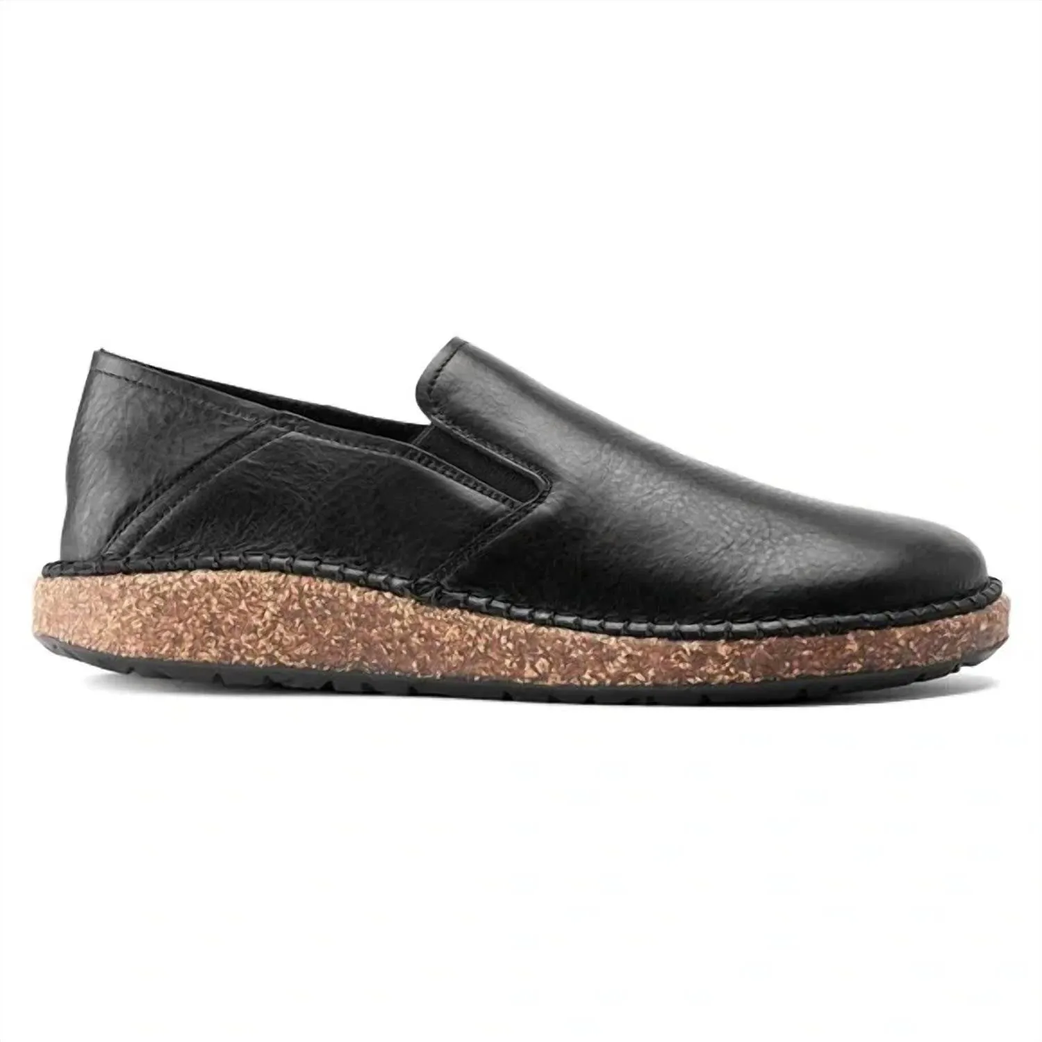 Damen Callan Leder-Slip-On - Schmale Weite in Vintage Wood Schwarz