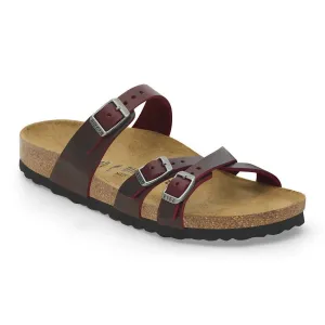 Frauen Franca Ölleder-Sandalen in Zinfandel