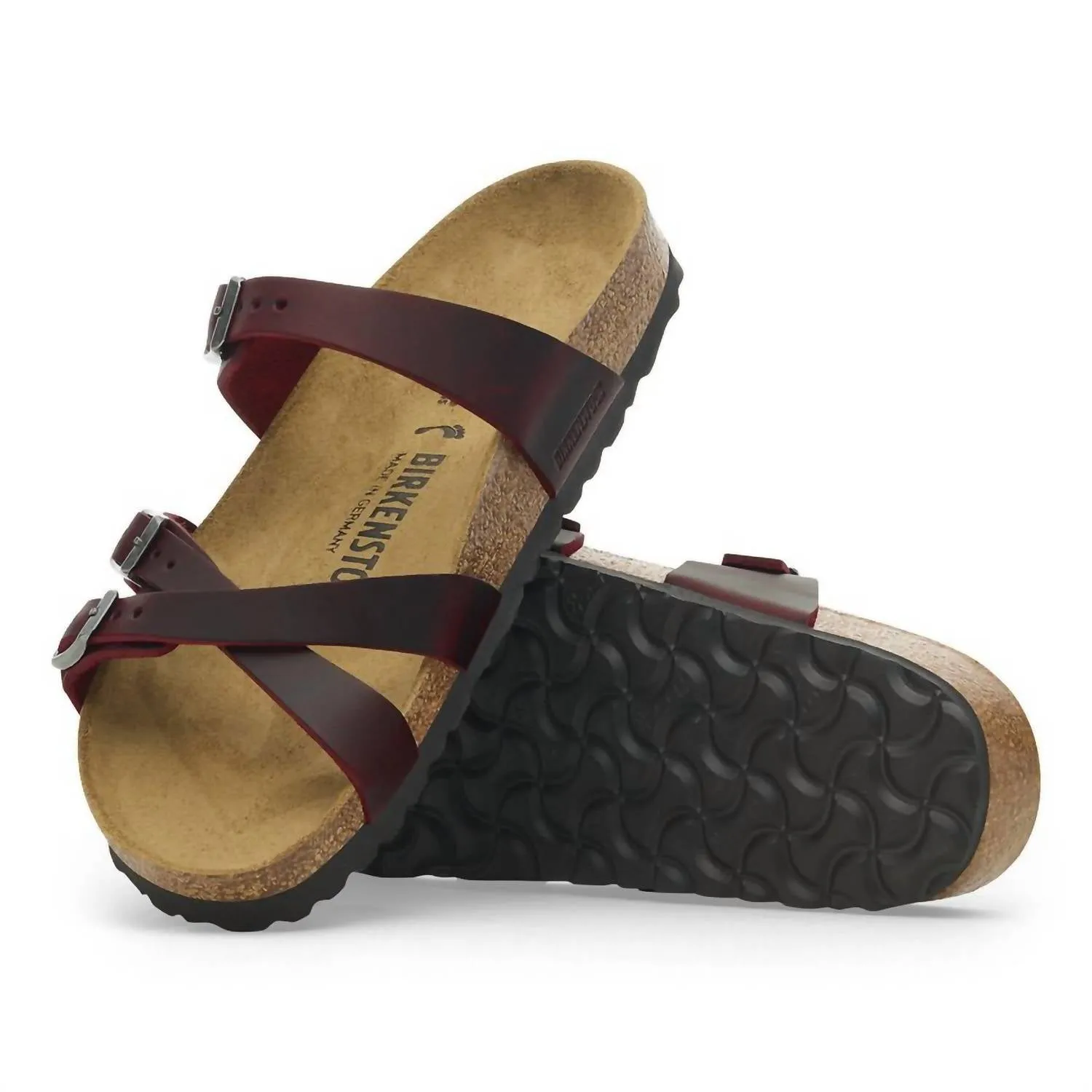 Frauen Franca Ölleder-Sandalen in Zinfandel