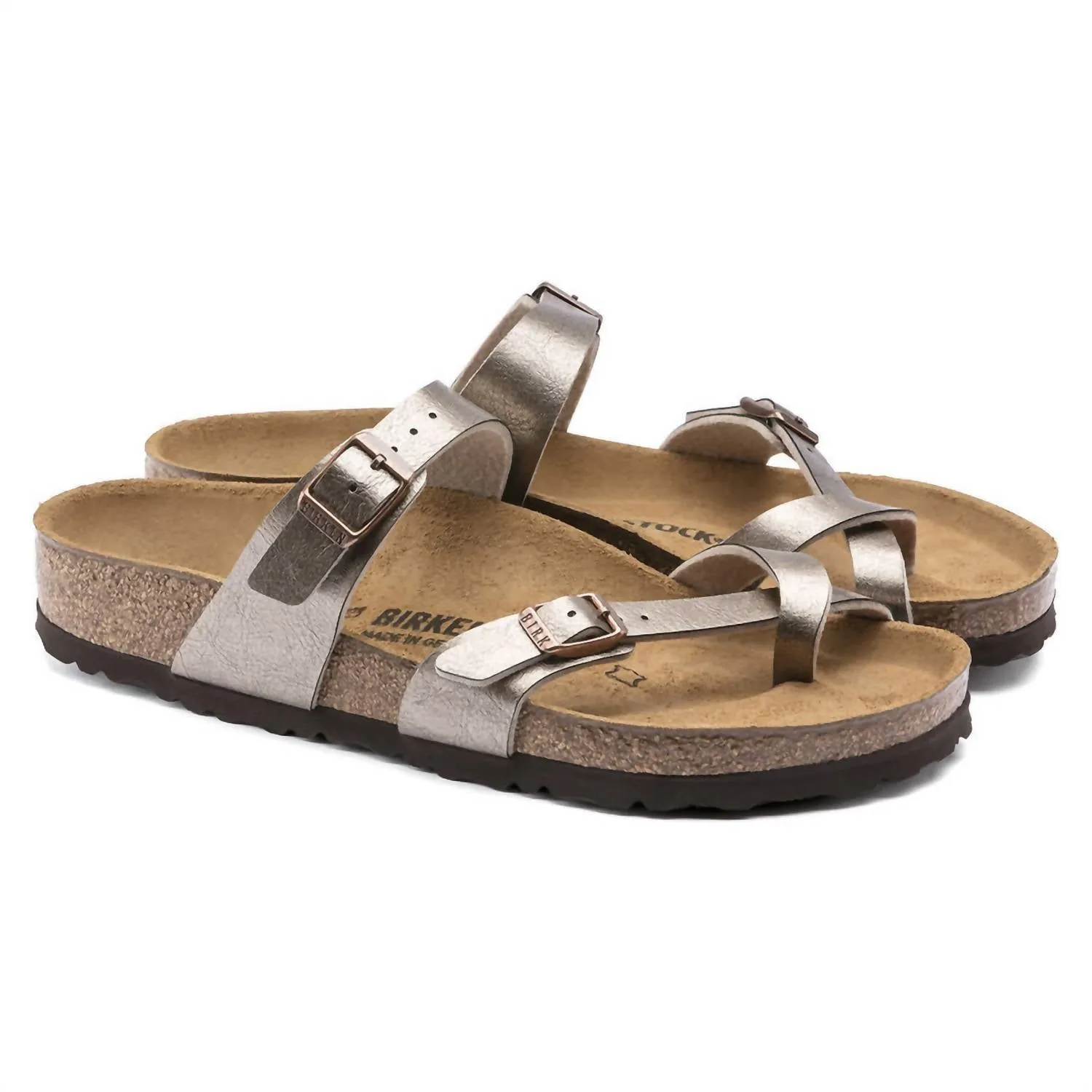 Mayari Original Fußbett-Sandalen für Damen - Regular Fit in elegantem Taube