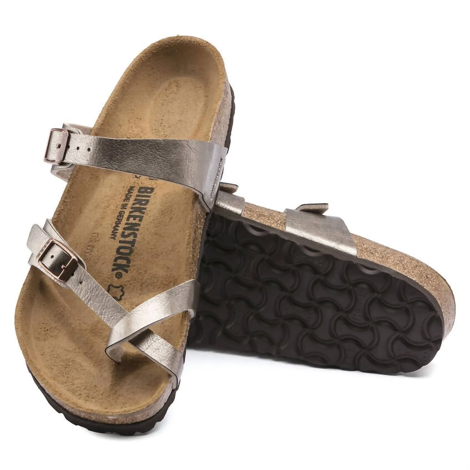 Mayari Original Fußbett-Sandalen für Damen - Regular Fit in elegantem Taube