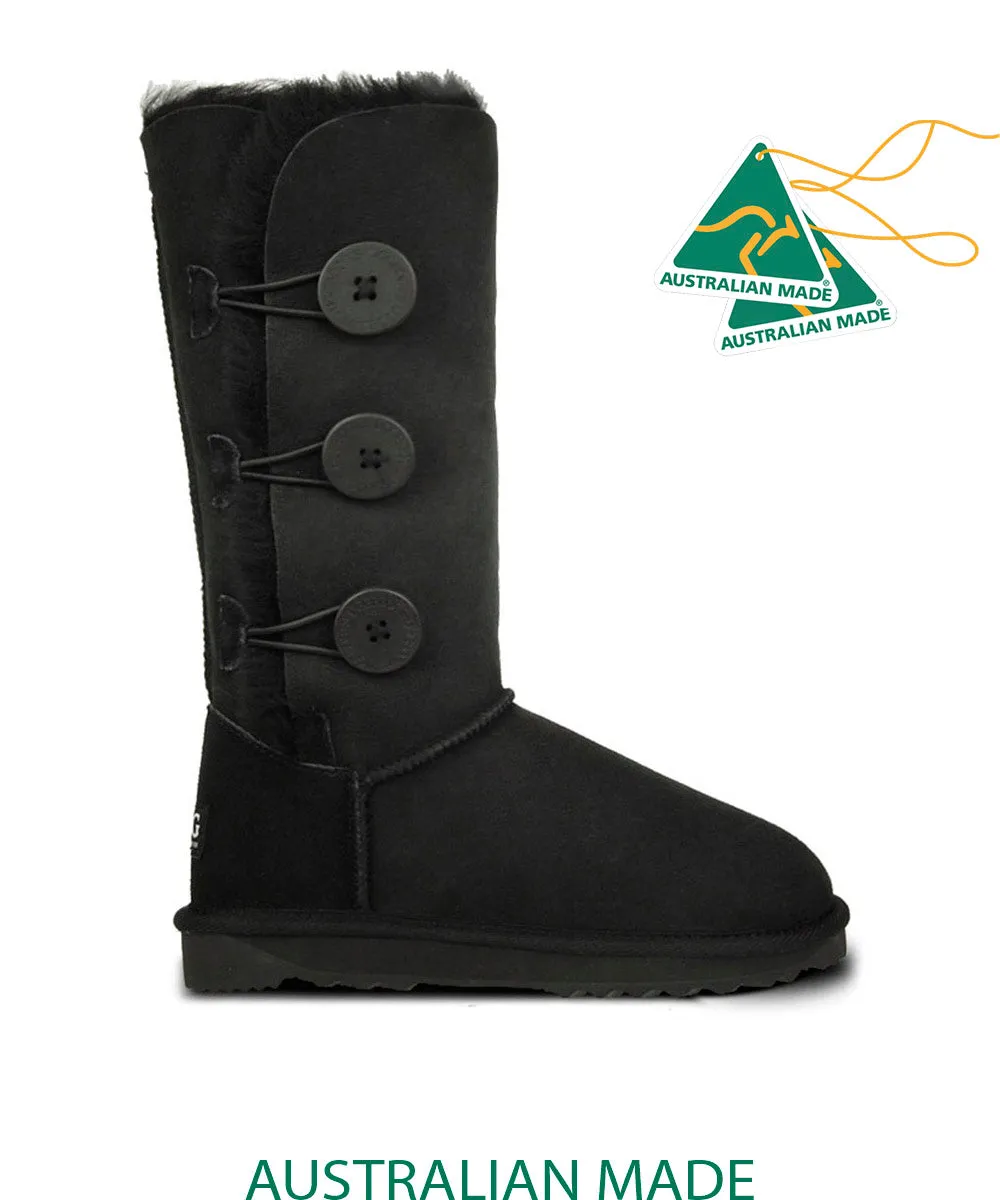Damen UGG Premium 3-Knopf UGG Schuhe