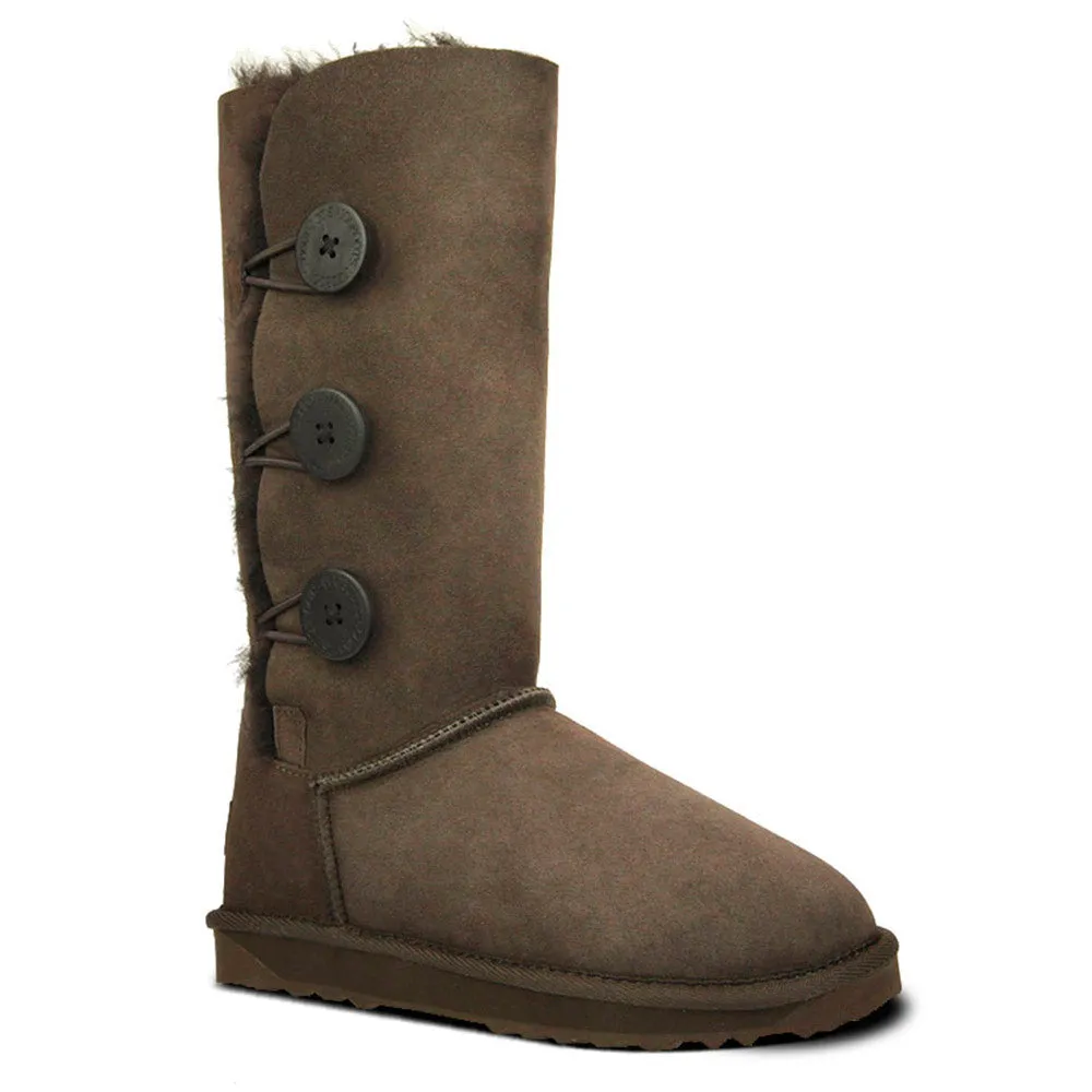 Damen UGG Premium 3-Knopf UGG Schuhe