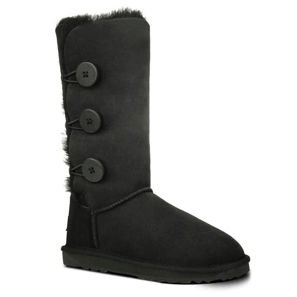 Damen UGG Premium 3-Knopf UGG Schuhe