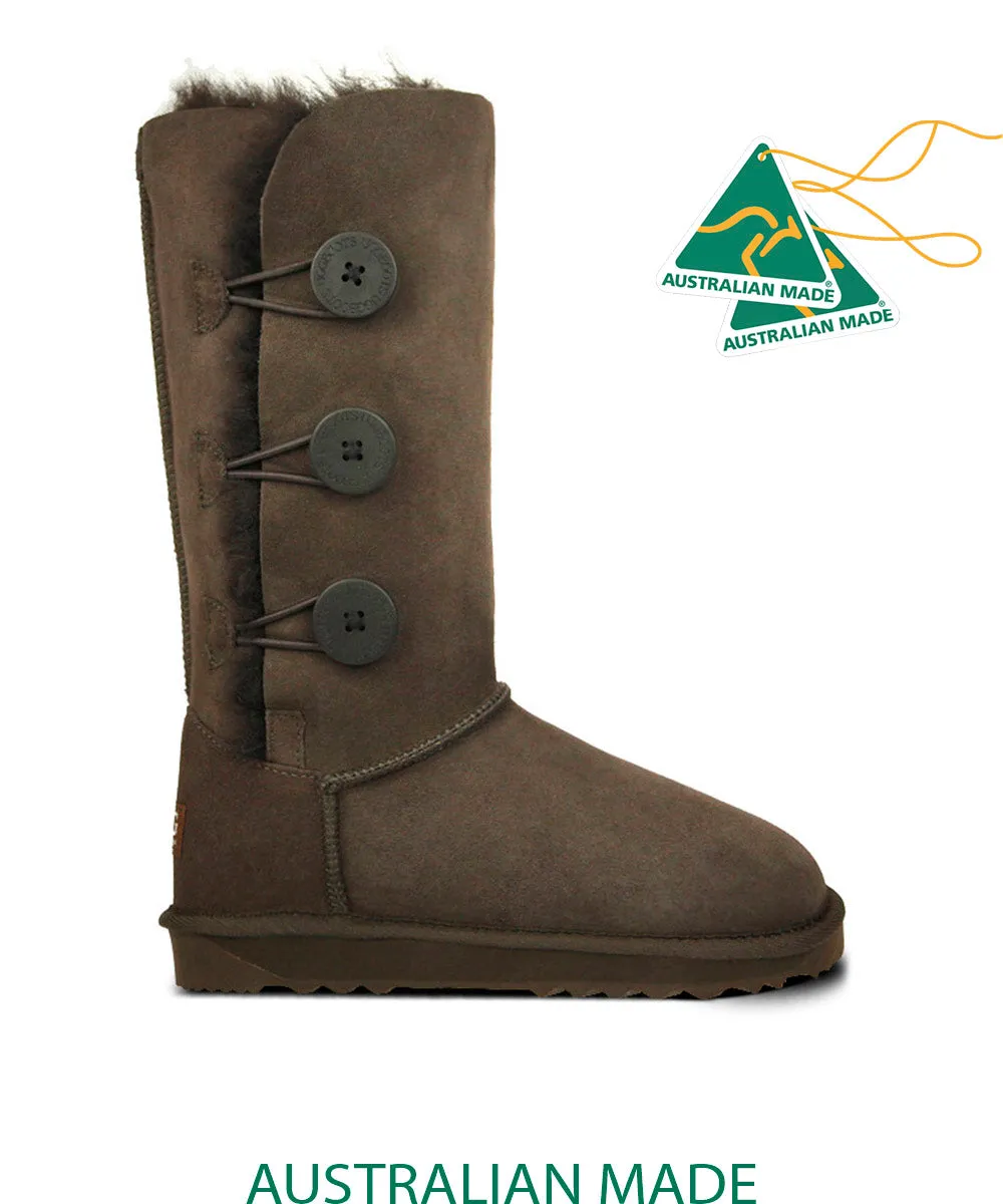 Damen UGG Premium 3-Knopf UGG Schuhe