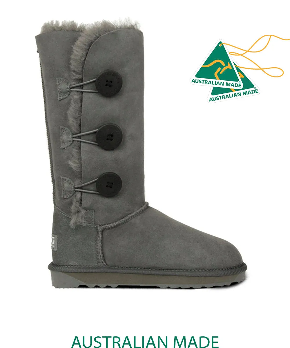 Damen UGG Premium 3-Knopf UGG Schuhe