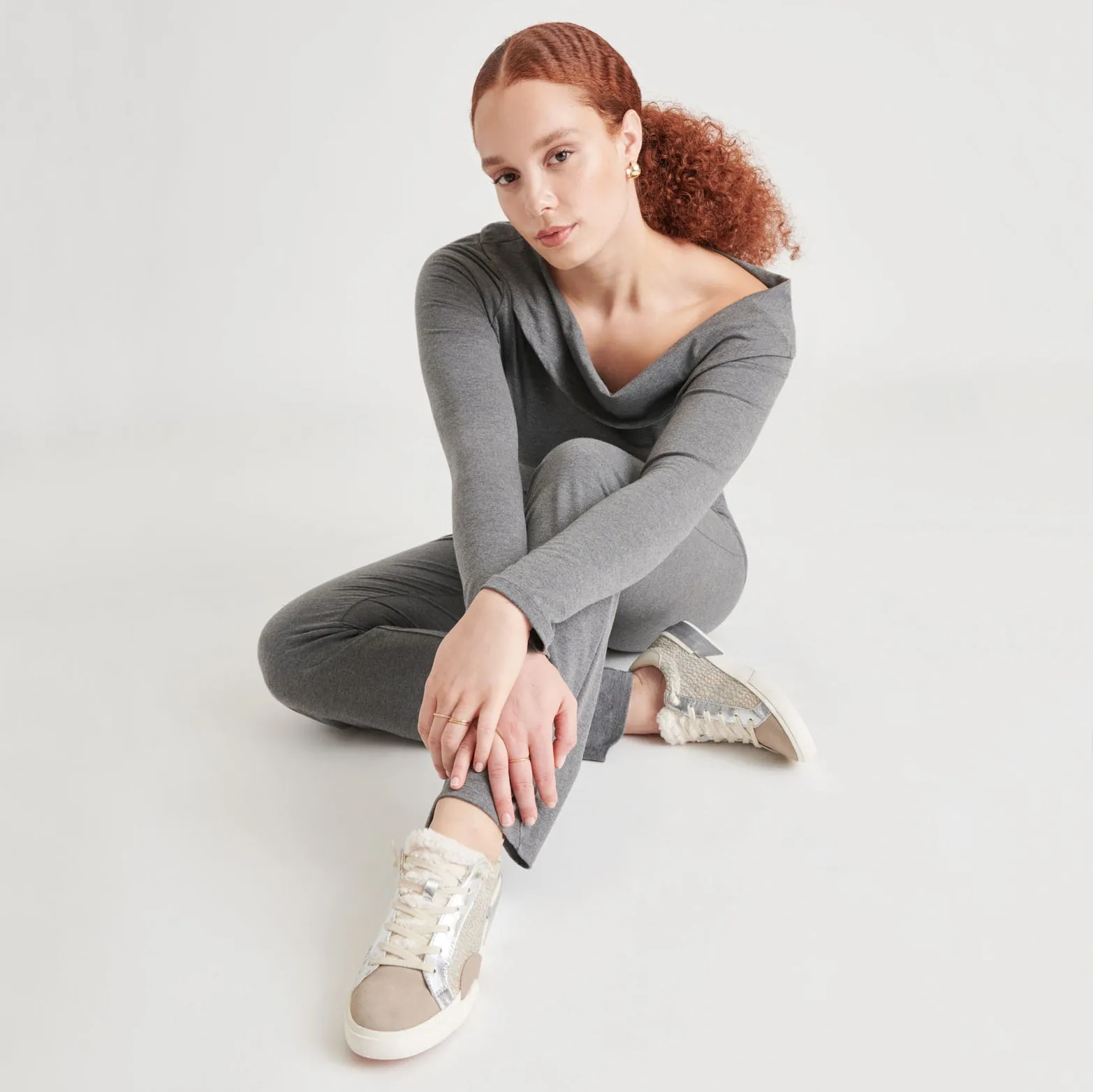 ZINA PLUSH SNEAKERS STONE KALBSHAAR